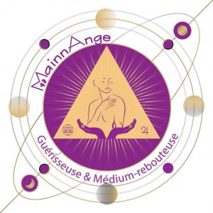 Mainnange logo gueriseuse & medium rebouteuse